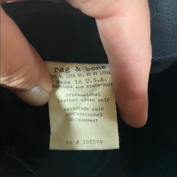 [Rag & Bone] Labyrinth Leather Jean Skinny - Picture 6 of 7